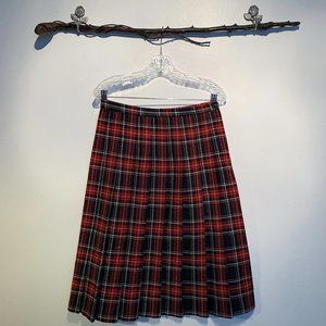 Pleated Plaid Latch On Skirt
